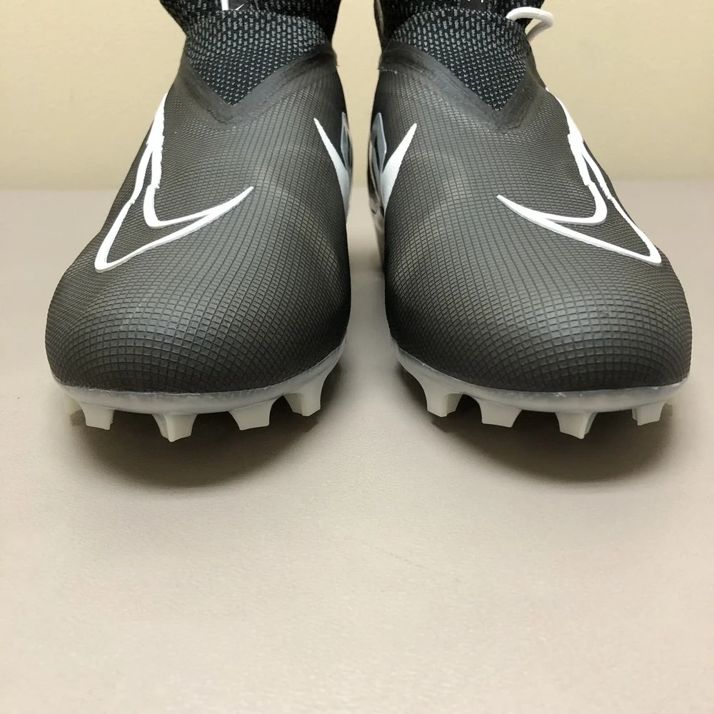 Nike Alpha Menace Elite 3 Flyknit Football Cleats Mens 11.5 Black CT6648-001 NEW